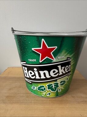 Heineken Green Metal Beer Bucket